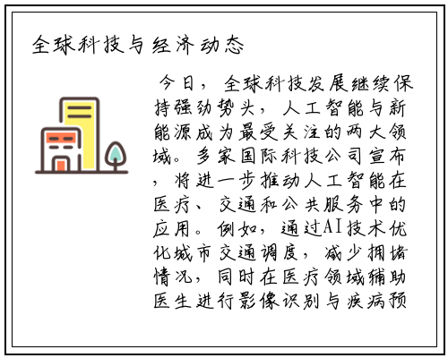 全球科技与经济动态